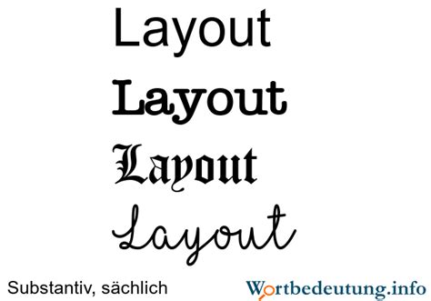 layout bedeutung.